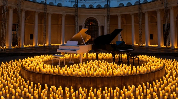 Летний вечер при свечах «Два рояля»