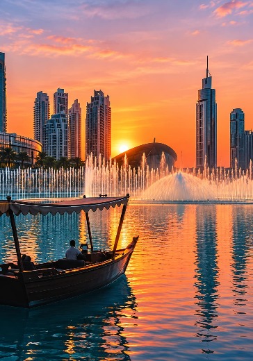Посещение The Dubai Fountain Show & Lake Ride: билеты